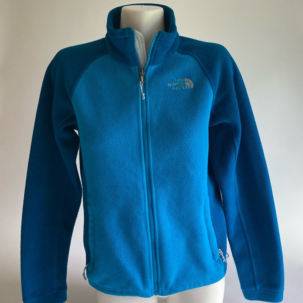 The North Face Blue Polyester Nylon Full Zip Jacket size S